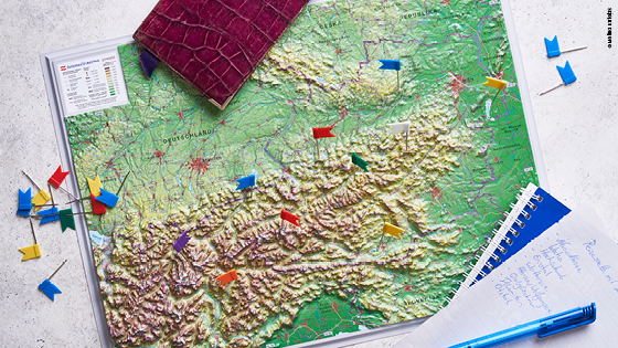 Landkarte, Reisepass