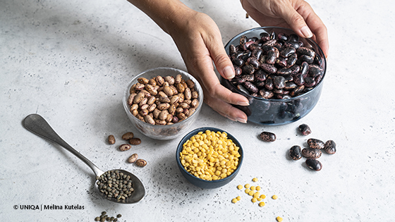 linsen bohnen schuessel