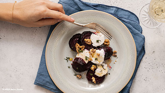 rote rueben mit kaese