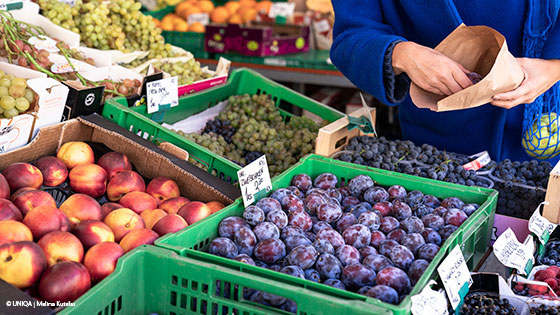 frau am markt in wien