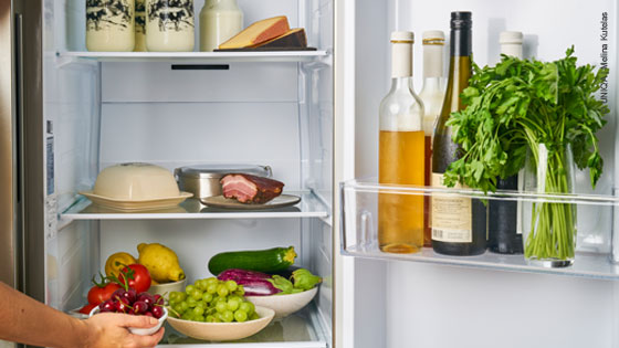 Lebensmittel im Kühlschrank richtig gelagert