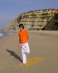 Yoga-Übung Baumposition