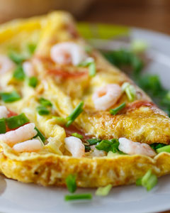 Shrimps Omlett