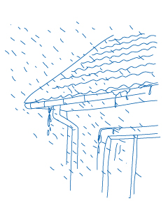 Illustration Starkregen