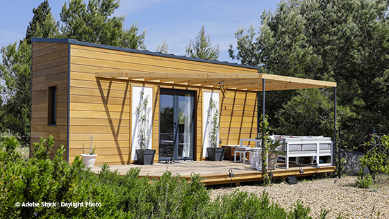 tiny house im gruenen